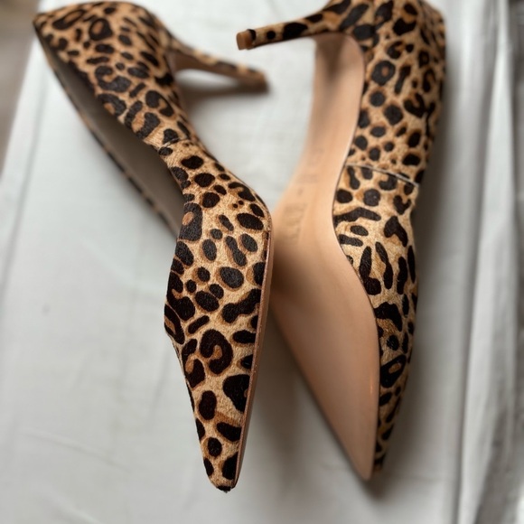 Kiki & Palenki Franky Brown/Black Calf hair stiletto. Animal print pumps size 9 - Picture 5 of 9